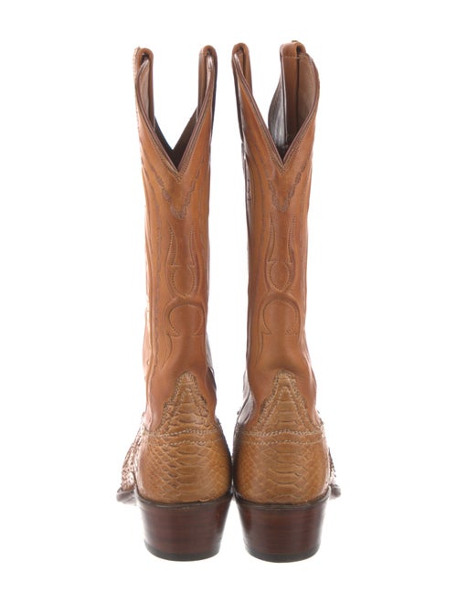 Lucchese Python Patterned Western Boots