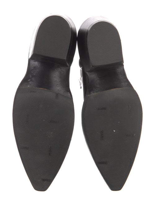 Lucchese Leather Scalloped Accent Western Boots