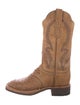 Lucchese Leather Patterned Western Boots