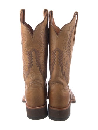Lucchese Leather Patterned Western Boots