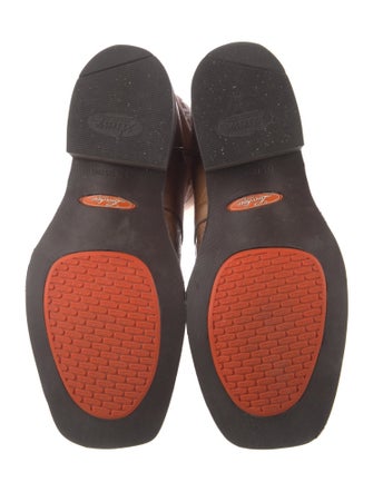 Lucchese Leather Patterned Western Boots