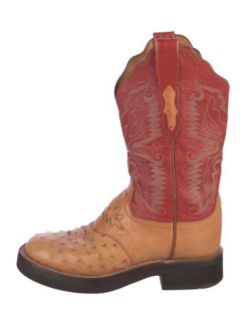 Lucchese Leather Patterned Western Boots