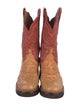 Lucchese Leather Patterned Western Boots