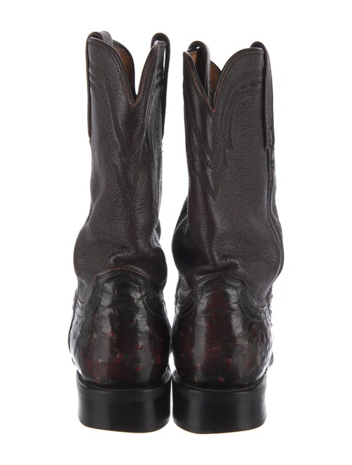 Lucchese Ostrich Leg Western Boots