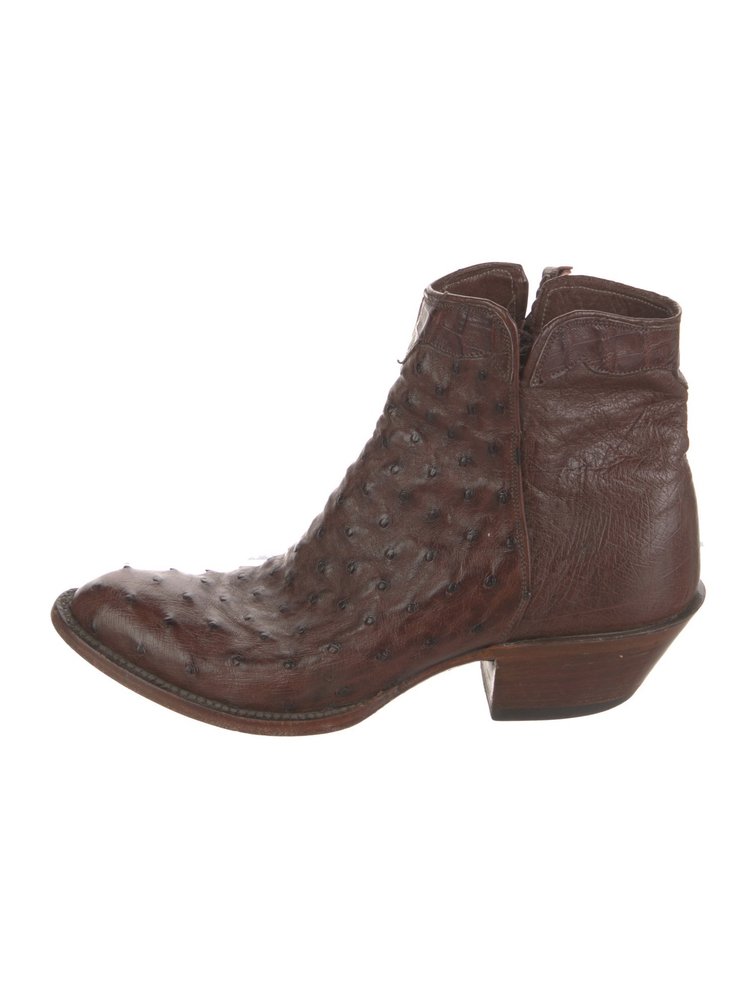 Lucchese Ostrich Western Boots