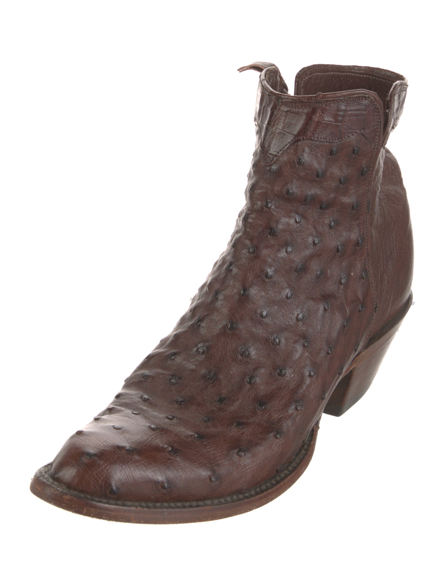 Lucchese Ostrich Western Boots