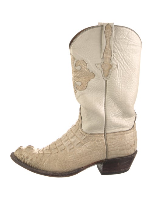 Lucchese Crocodile Western Boots