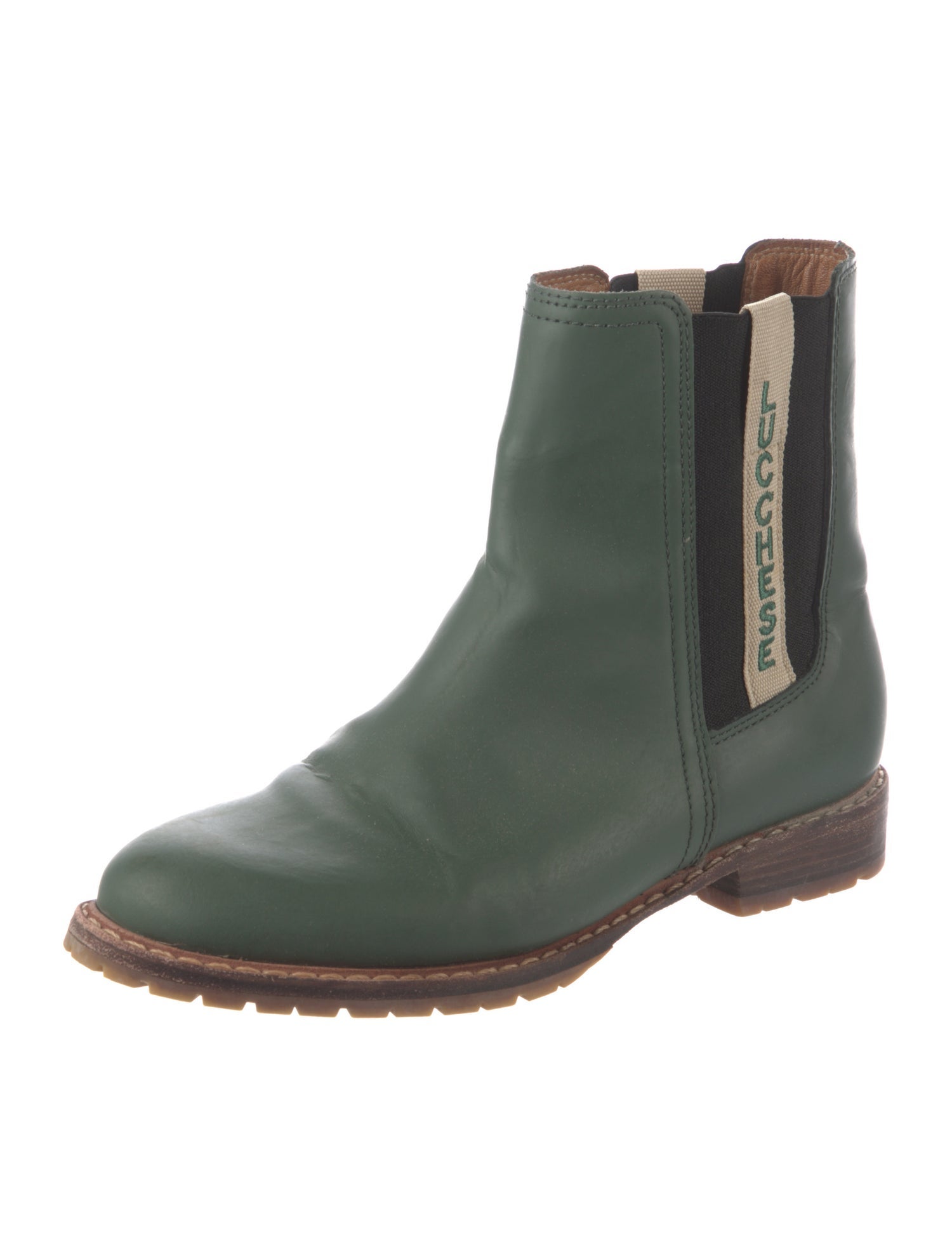 Lucchese Leather Chelsea Boots