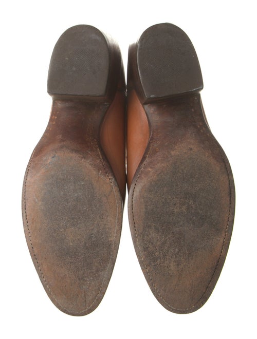 Lucchese Leather Embroidered Accent Western Boots