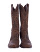 Lucchese Leather Patterned Western Boots