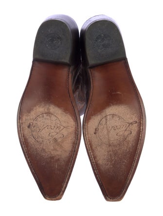 Lucchese Leather Patterned Western Boots
