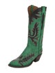 Lucchese Leather Patterned Western Boots