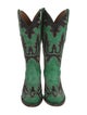 Lucchese Leather Patterned Western Boots