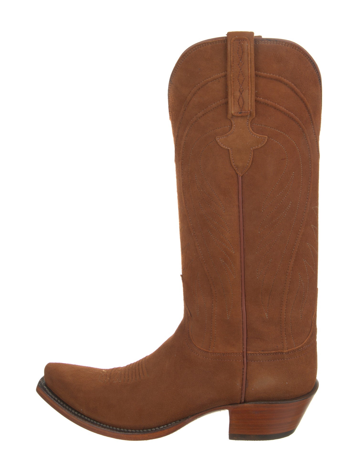 Lucchese Suede Western Boots