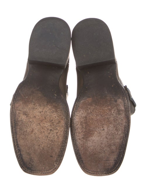 Lucchese Leather Whipstitch Trim Western Boots