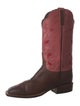 Lucchese Leather Patterned Western Boots