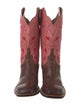Lucchese Leather Patterned Western Boots