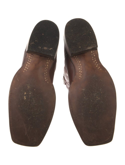 Lucchese Leather Patterned Western Boots