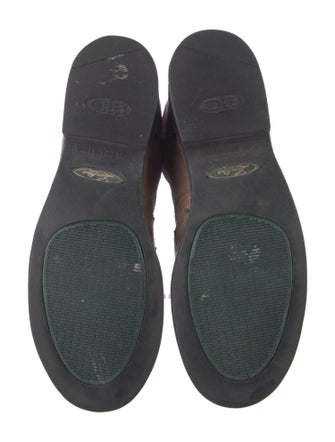 Lucchese Leather Colorblock Pattern Western Boots