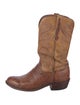 Lucchese Leather Printed Western Boots
