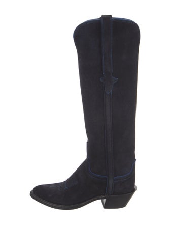 Lucchese Suede Riding Boots