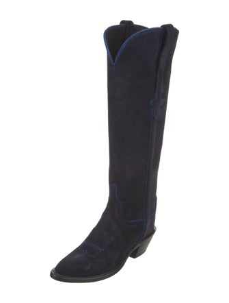 Lucchese Suede Riding Boots