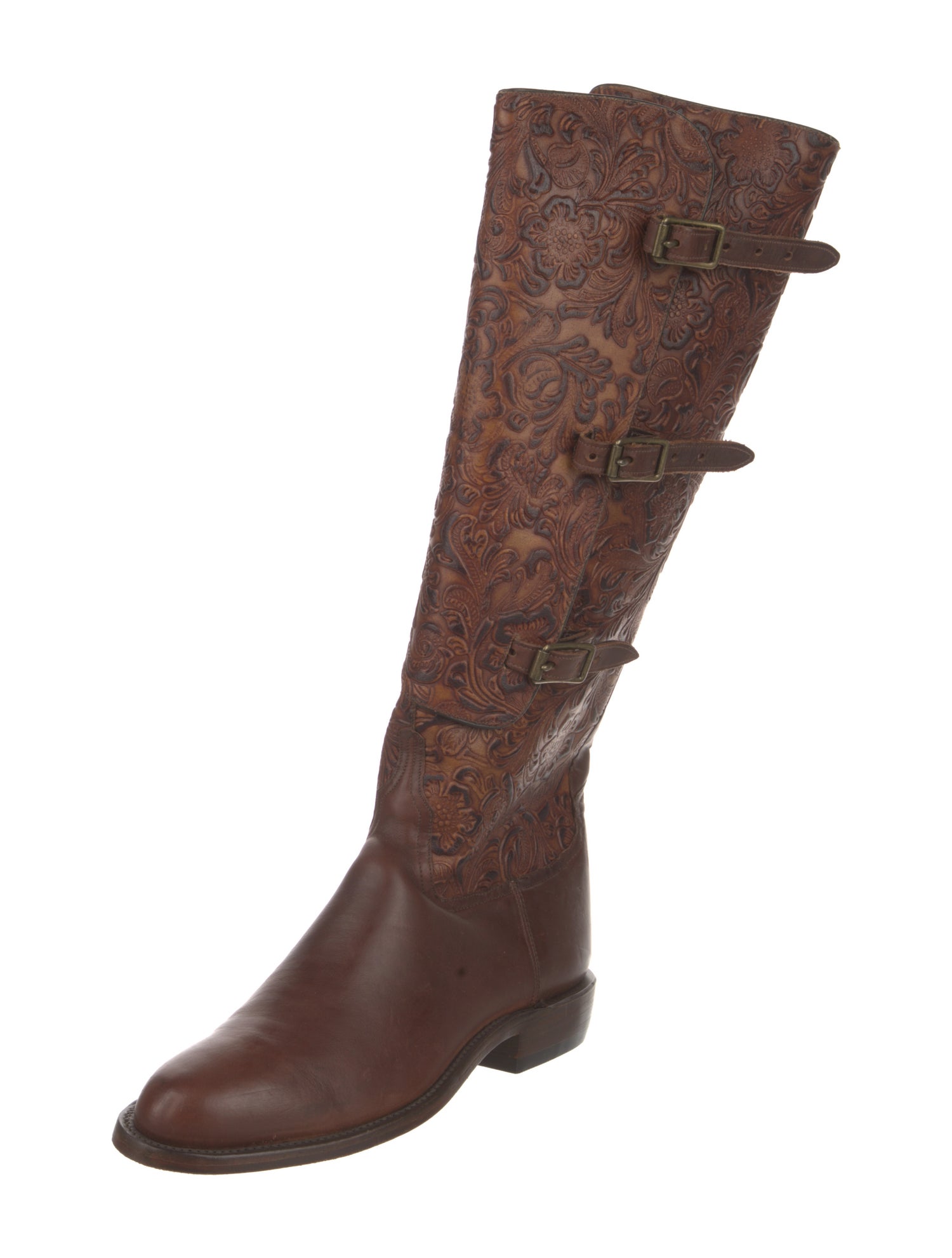 Lucchese Leather Riding Boots