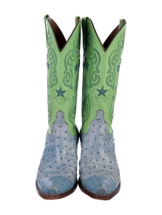 Lucchese Leather Printed Western Boots