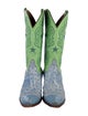 Lucchese Leather Printed Western Boots