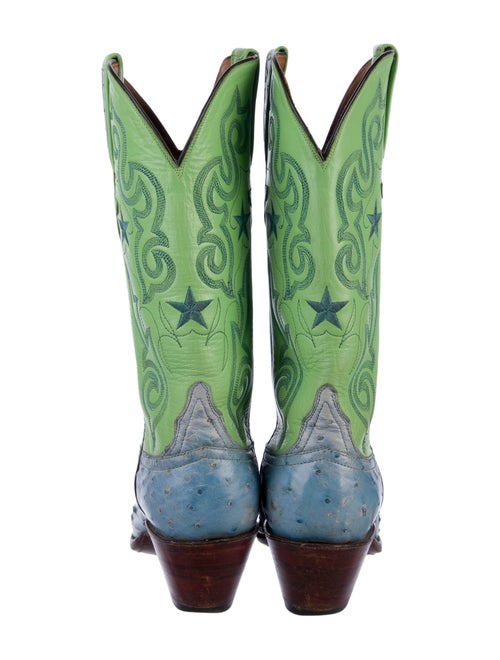 Lucchese Leather Printed Western Boots