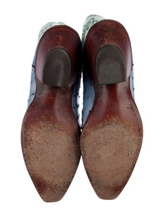 Lucchese Leather Printed Western Boots