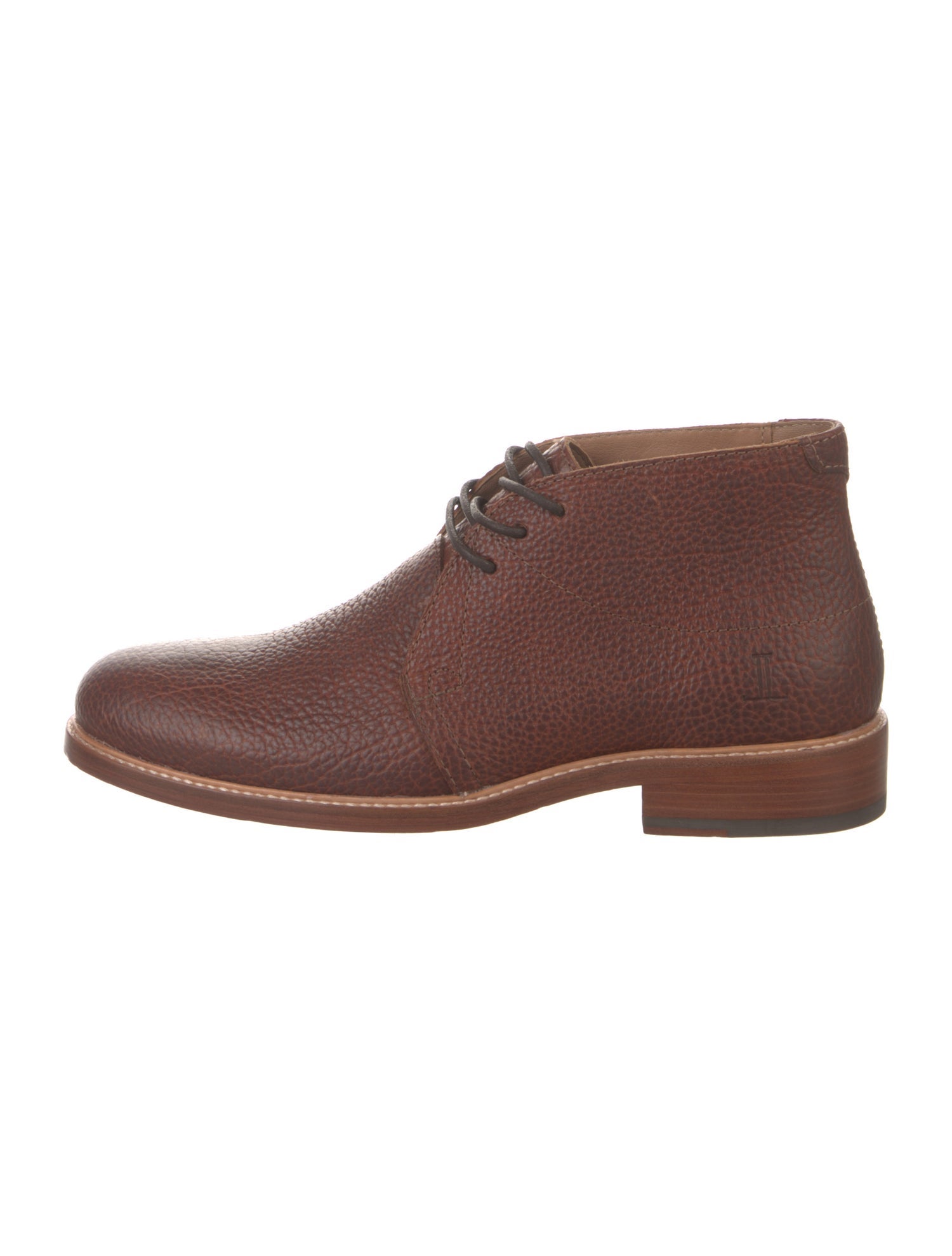 Lucchese Leather Lace-Up Boots
