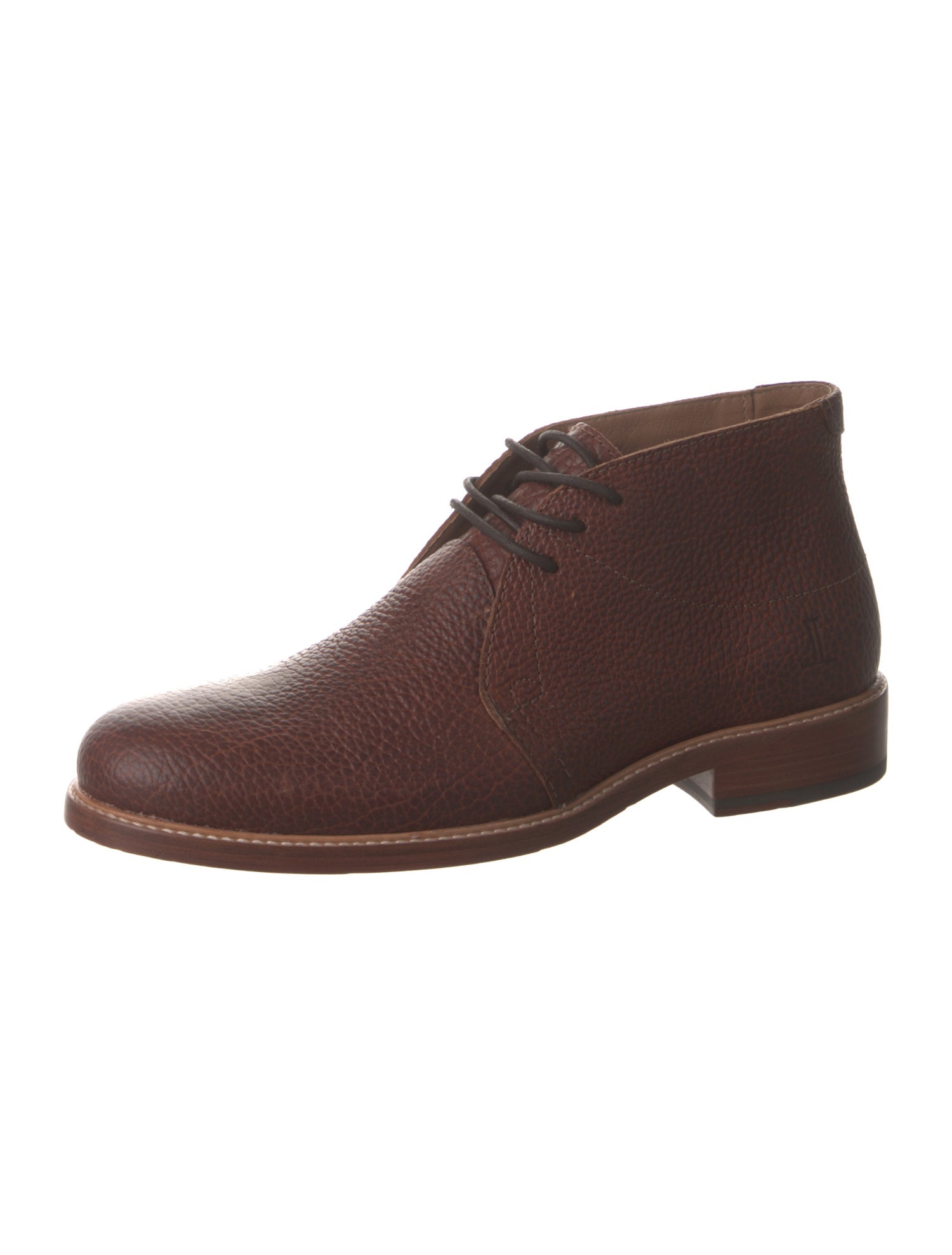 Lucchese Leather Lace-Up Boots