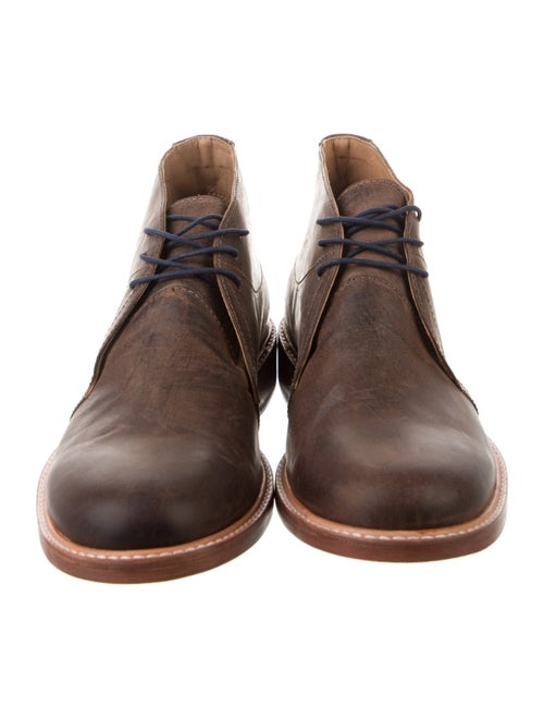 Lucchese Leather Lace-Up Boots