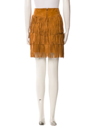 Lucchese Lambskin Mini Skirt