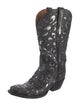 Lucchese Leather Patterned Western Boots