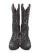 Lucchese Leather Patterned Western Boots