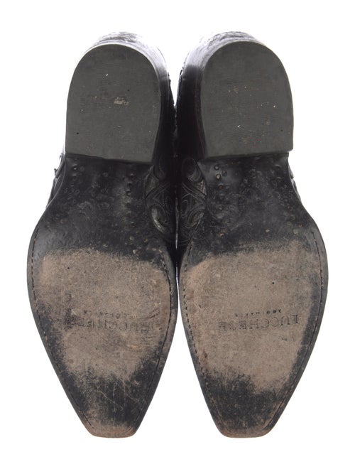 Lucchese Leather Patterned Western Boots