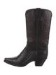 Lucchese Leather Patterned Western Boots