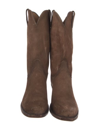 Lucchese Suede Western Boots