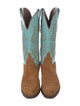 Lucchese Suede Printed Western Boots