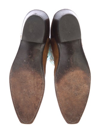 Lucchese Suede Printed Western Boots