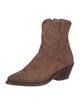 Lucchese Suede Studded Accents Western Boots