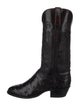 Lucchese Leather Patterned Western Boots