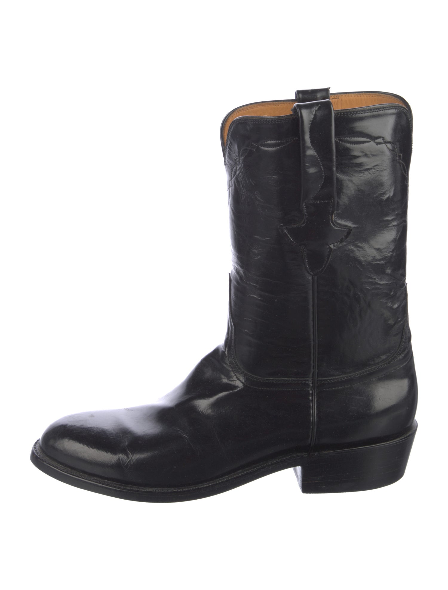 Lucchese Leather Combat Boots