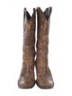 Lucchese Leather Printed Western Boots
