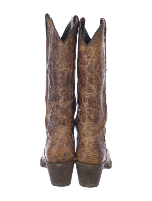 Lucchese Leather Printed Western Boots
