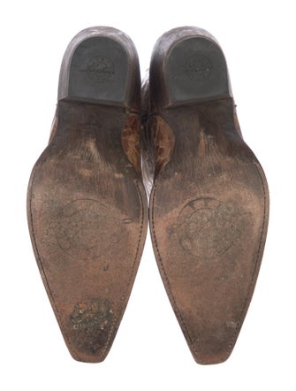 Lucchese Leather Printed Western Boots