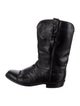 Lucchese Leather Moto Boots