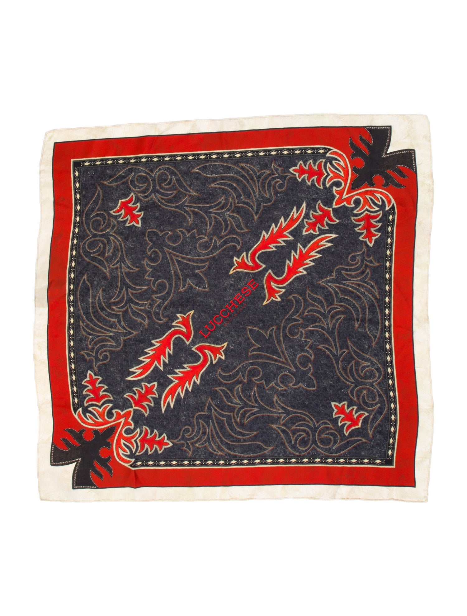 Lucchese Silk Printed Scarf